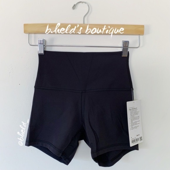lululemon Align High-Rise Short 4" in Black Size 4 New NWT